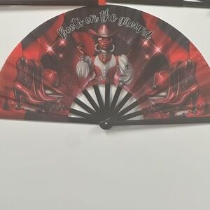 Boots on the Ground Red Party Fan